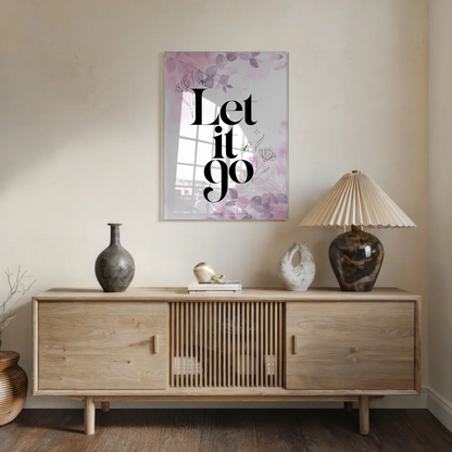 Foto Acrylglas Let it go - Personalisiertes Geschenk