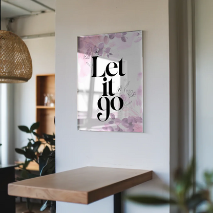 Foto Acrylglas Let it go - Personalisiertes Geschenk