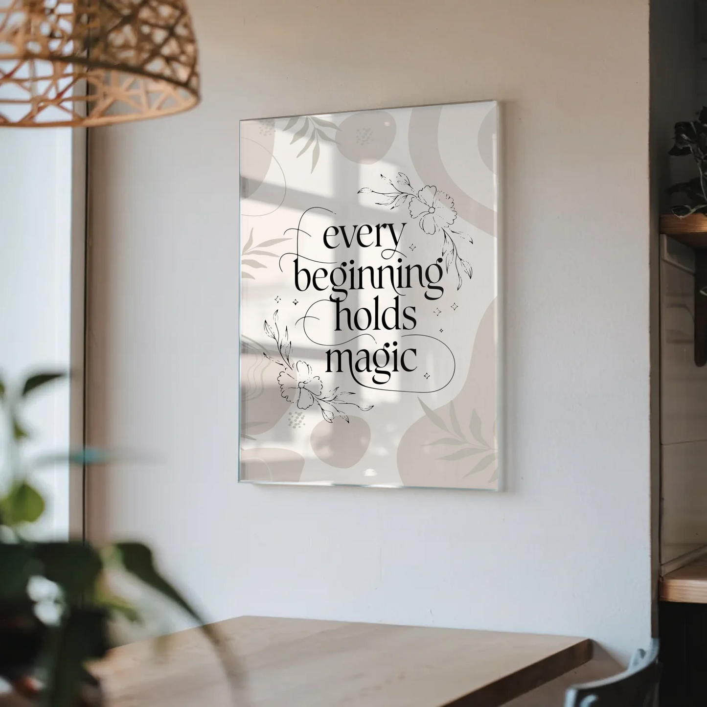 Bild Aus Acrylglas Every Beginning Holds Magic Geschenk