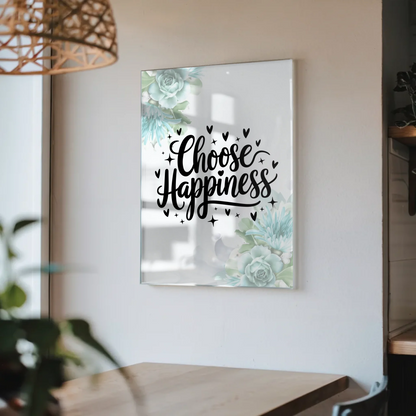 Acrylglas Mit Foto Choose Happiness Geschenkideen