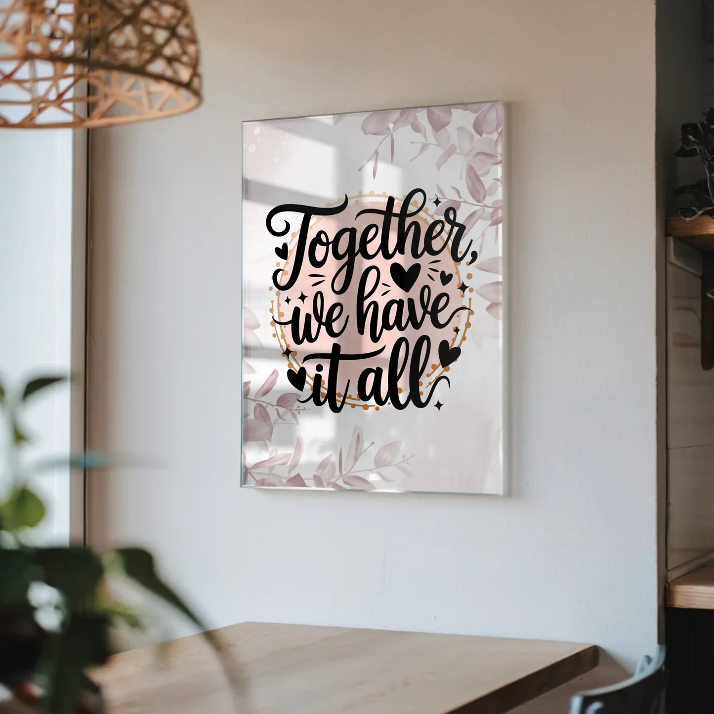 Acrylglas Mit Foto Together We Have It All Geschenk