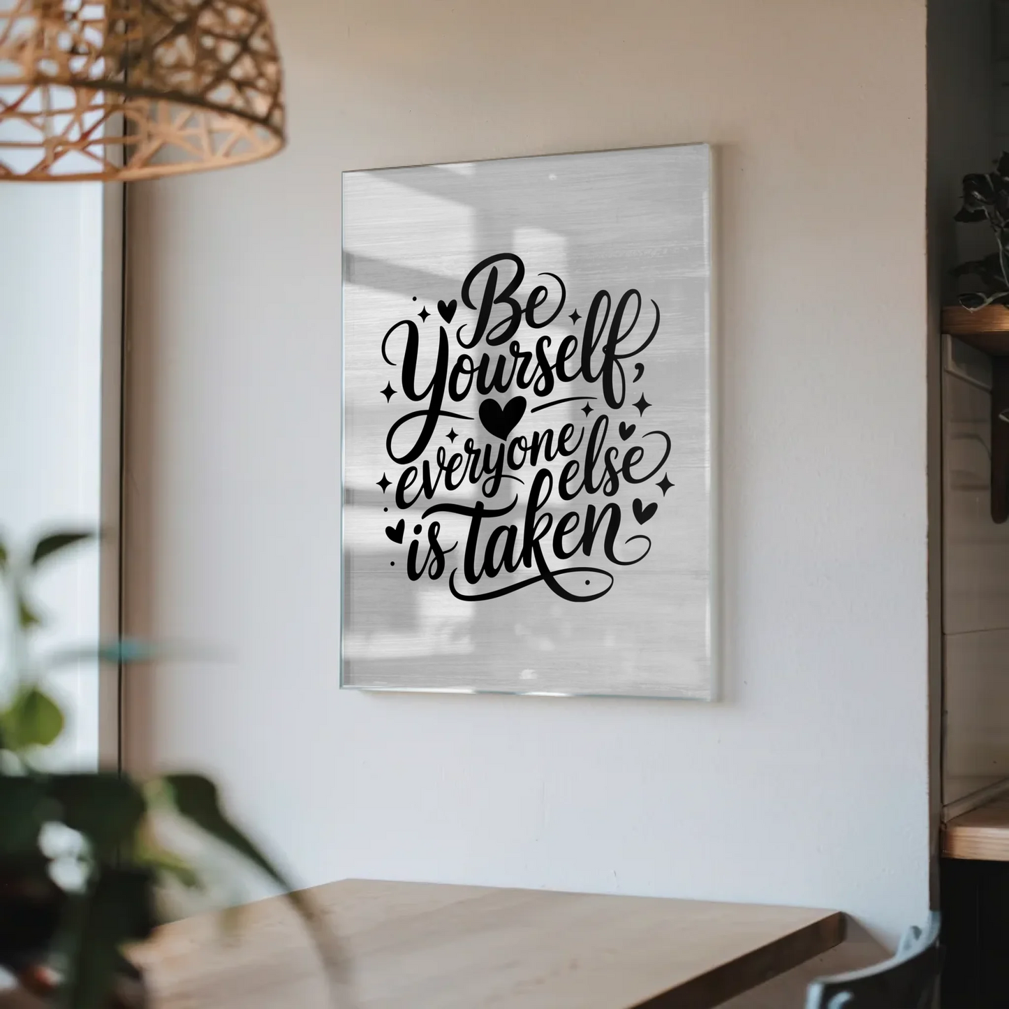 Wandbild Acrylglas Be Yourself Everyone Else ist Taken