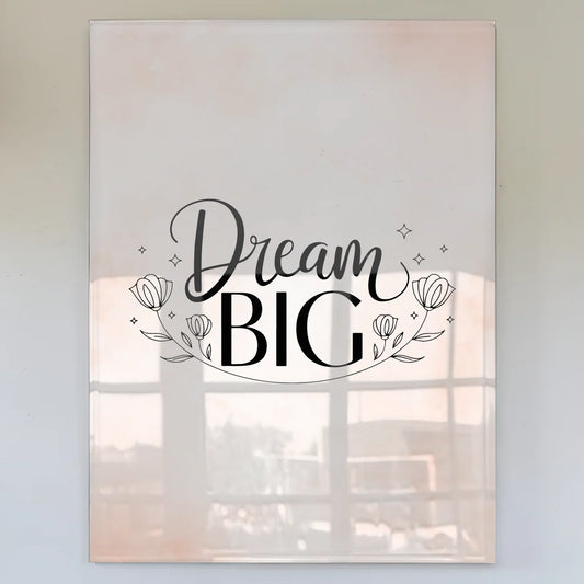 Acrylglas Mit Foto Dream Big Personalisiertes Geschenk