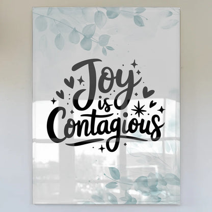 Wandbild Acrylglas Joy is Contagious personalisiert