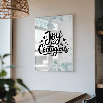Wandbild Acrylglas Joy is Contagious personalisiert