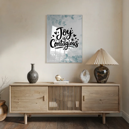 Wandbild Acrylglas Joy is Contagious personalisiert