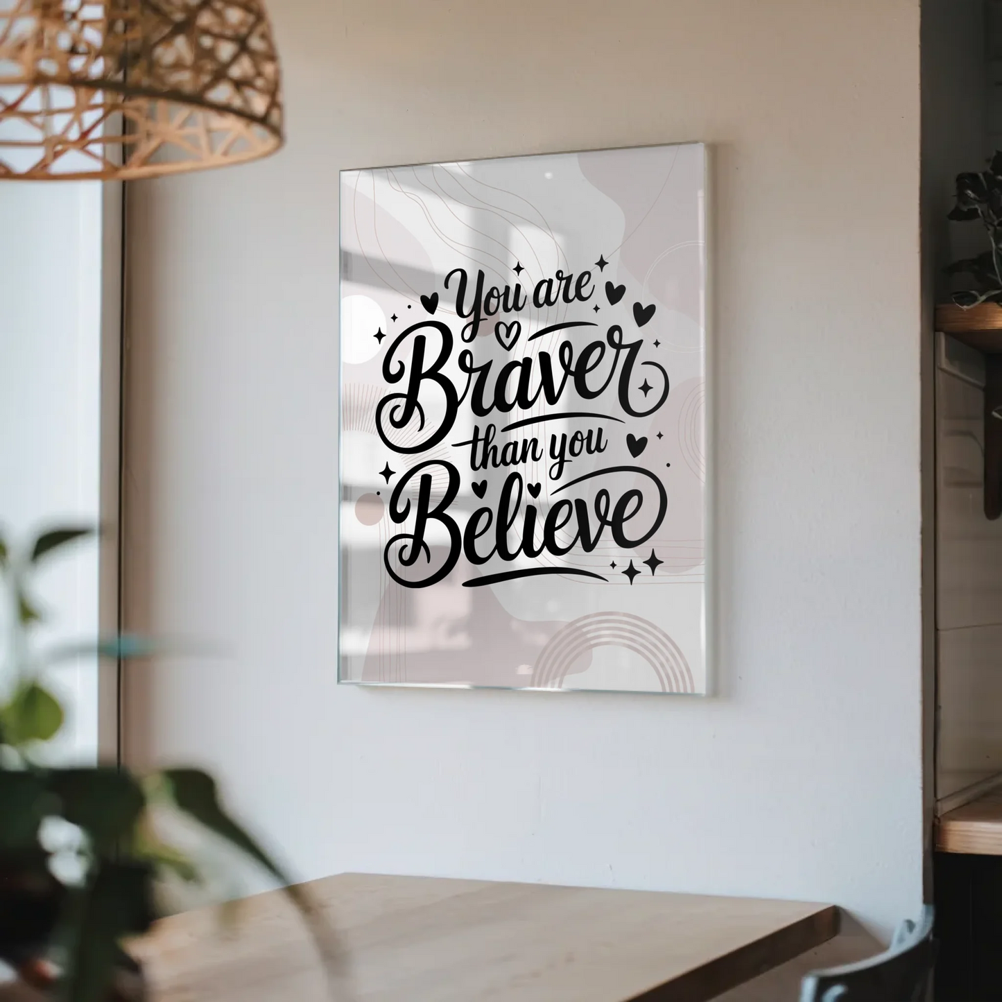 Bild Acrylglas You Are Braver Than You Believe Geschenk