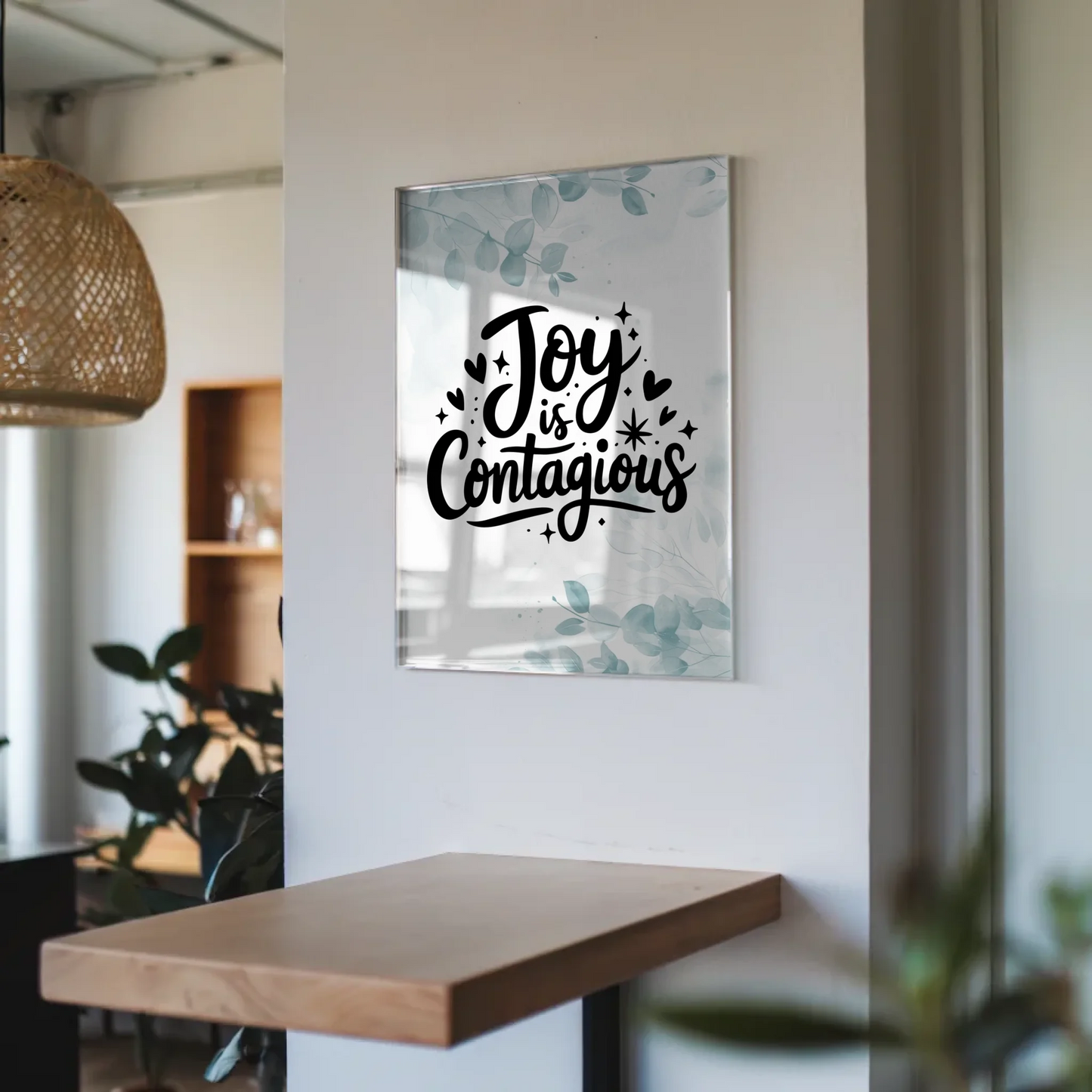 Wandbild Acrylglas Joy is Contagious personalisiert