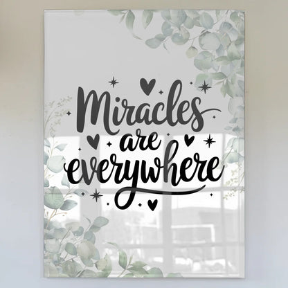 Foto Mit Acrylglas Miracles are everywhere Geschenk