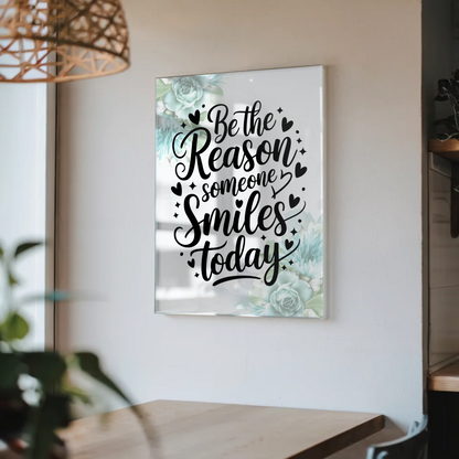 Bild Mit Acrylglas Be the reason someone smiles today