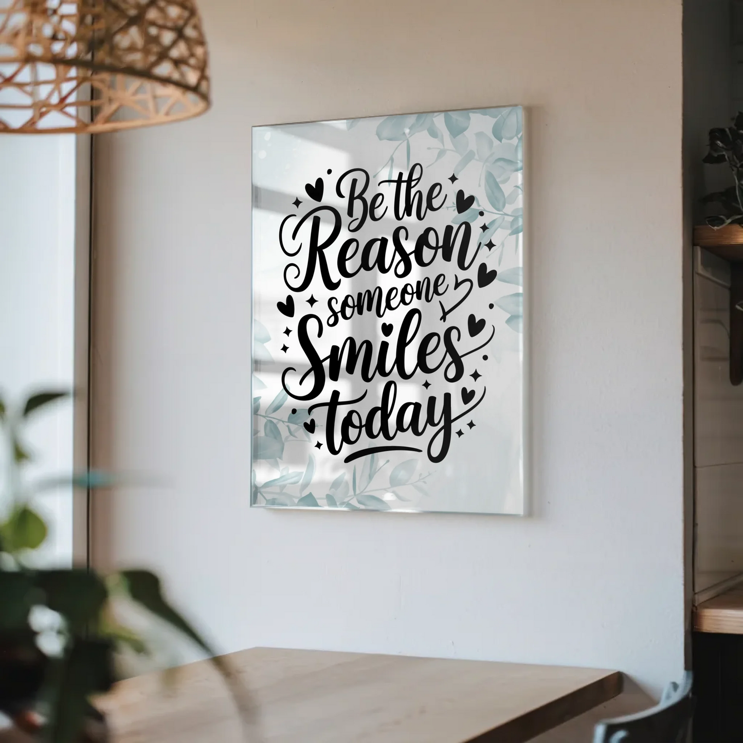 Acrylglas Wandbild Be the Reason Someone Smiles Today
