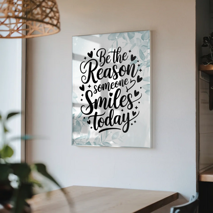 Acrylglas Wandbild Be the Reason Someone Smiles Today