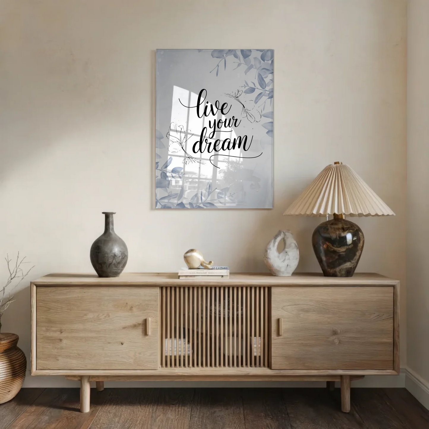 Acrylglas Bild Live Your Dream - Personalisiertes Geschenk