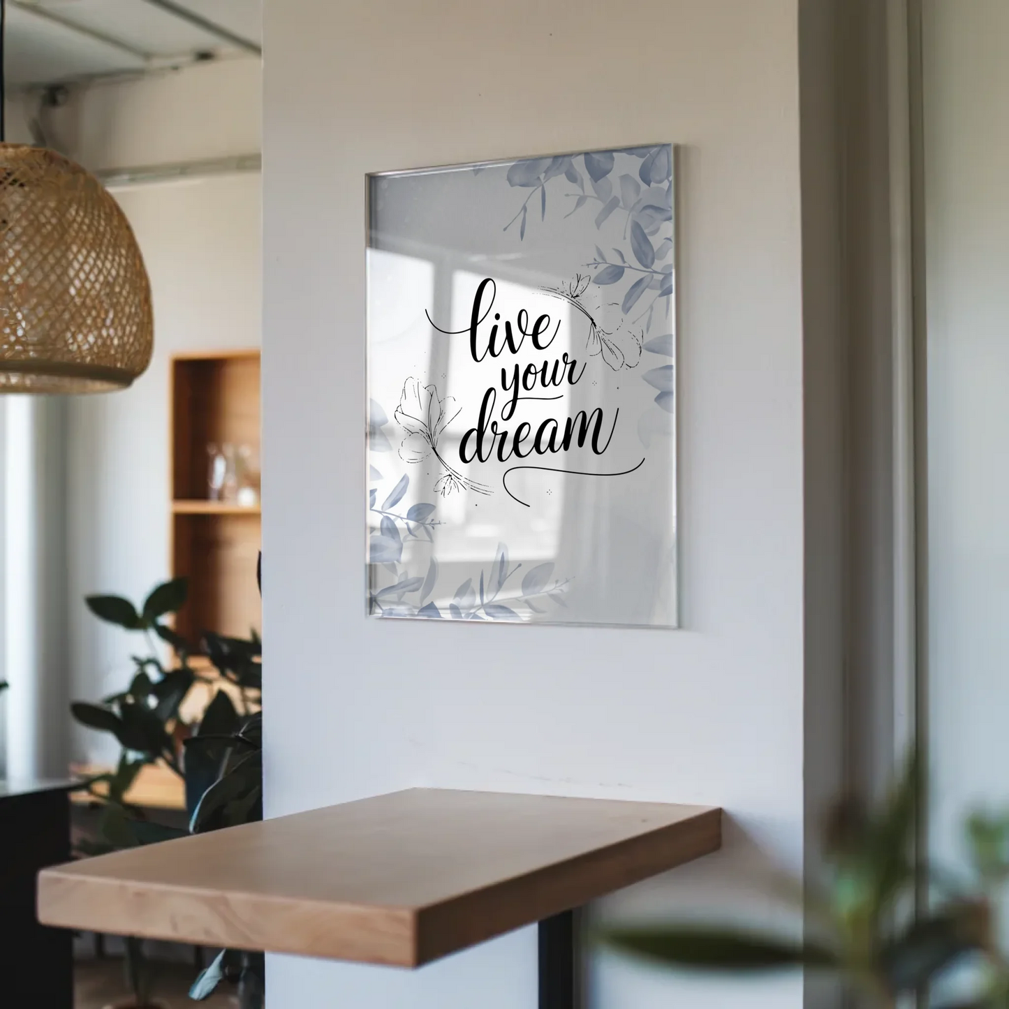 Acrylglas Bild Live Your Dream - Personalisiertes Geschenk