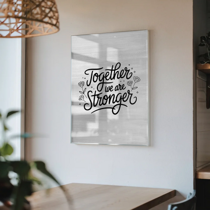 Foto Acrylglas Together we are stronger Geschenkideen