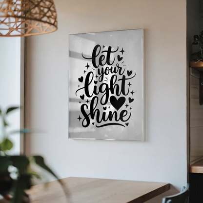 Bild Mit Acrylglas Let Your Light Shine Geschenkidee