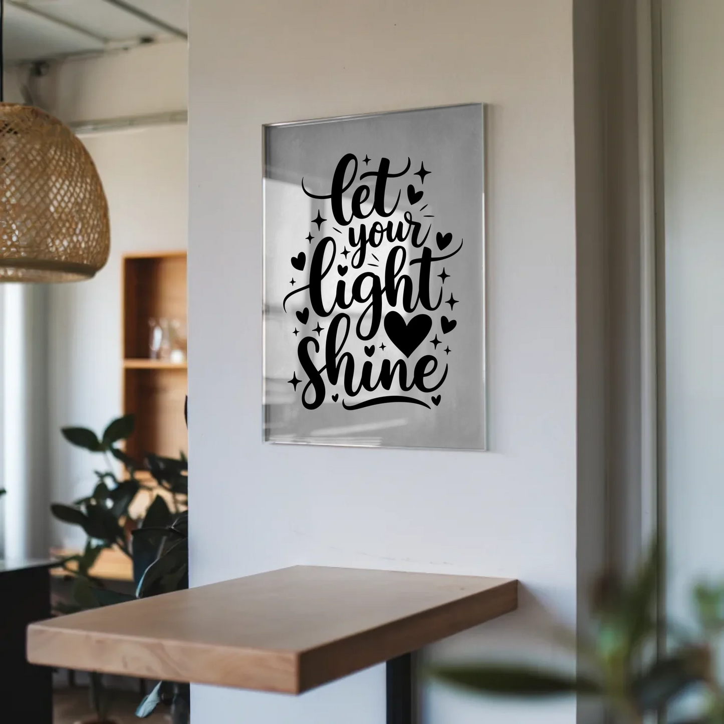 Bild Mit Acrylglas Let Your Light Shine Geschenkidee