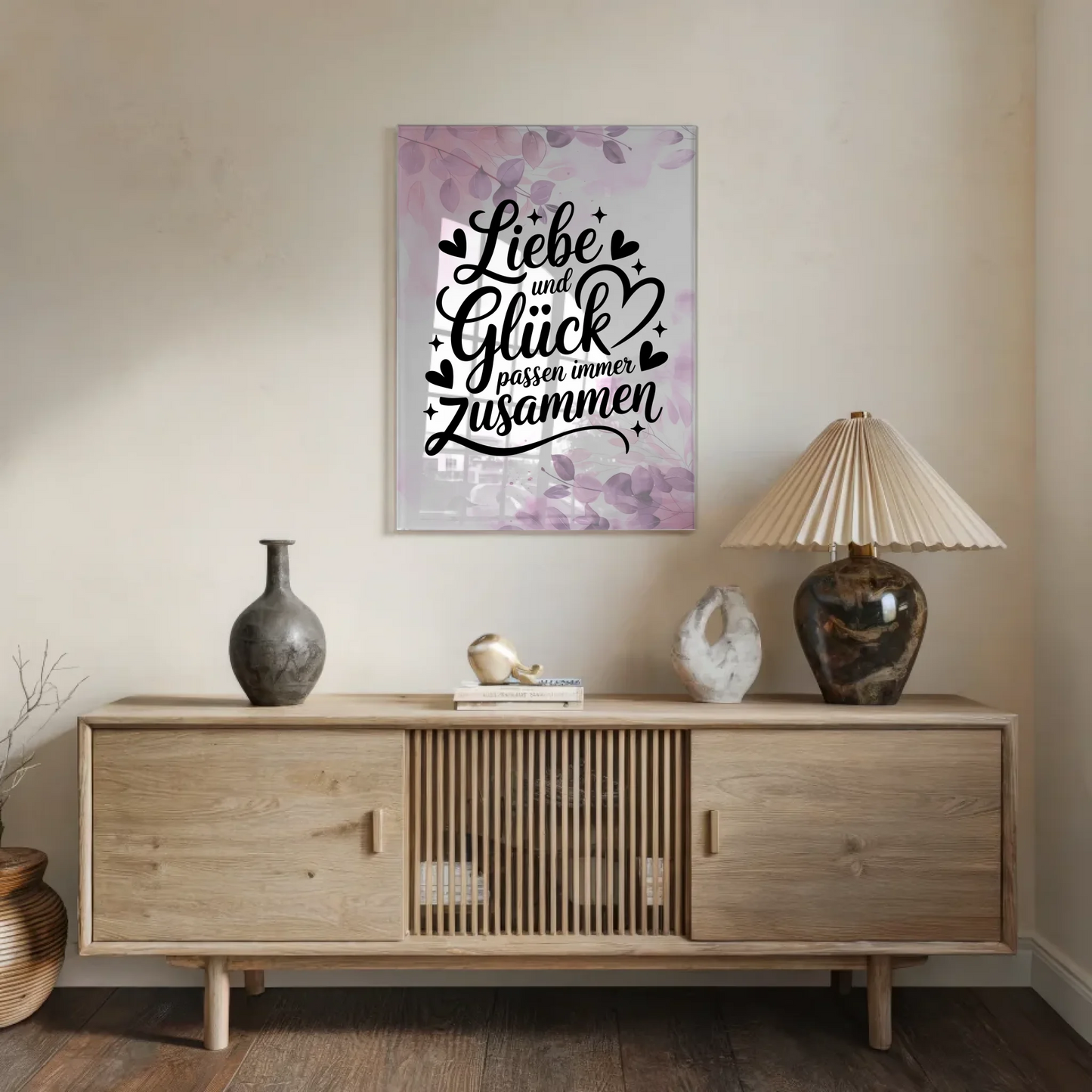 Acrylglas Mit Foto Liebe und Glück Poster Leinwand