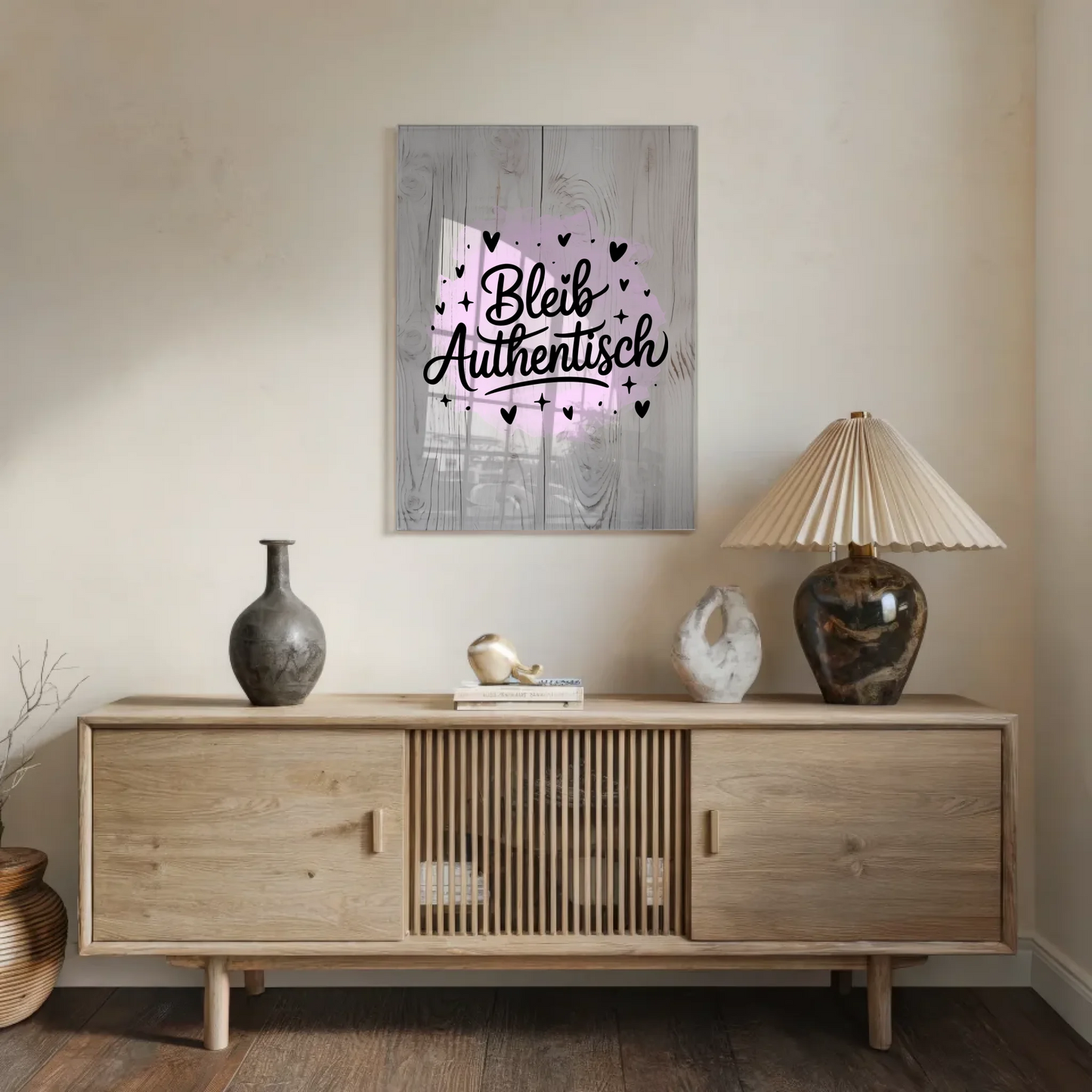 Bild Aus Acrylglas Bleib Authentisch Geschenkideen