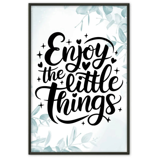 Poster Spruch Enjoy the little things personalisierte Deko