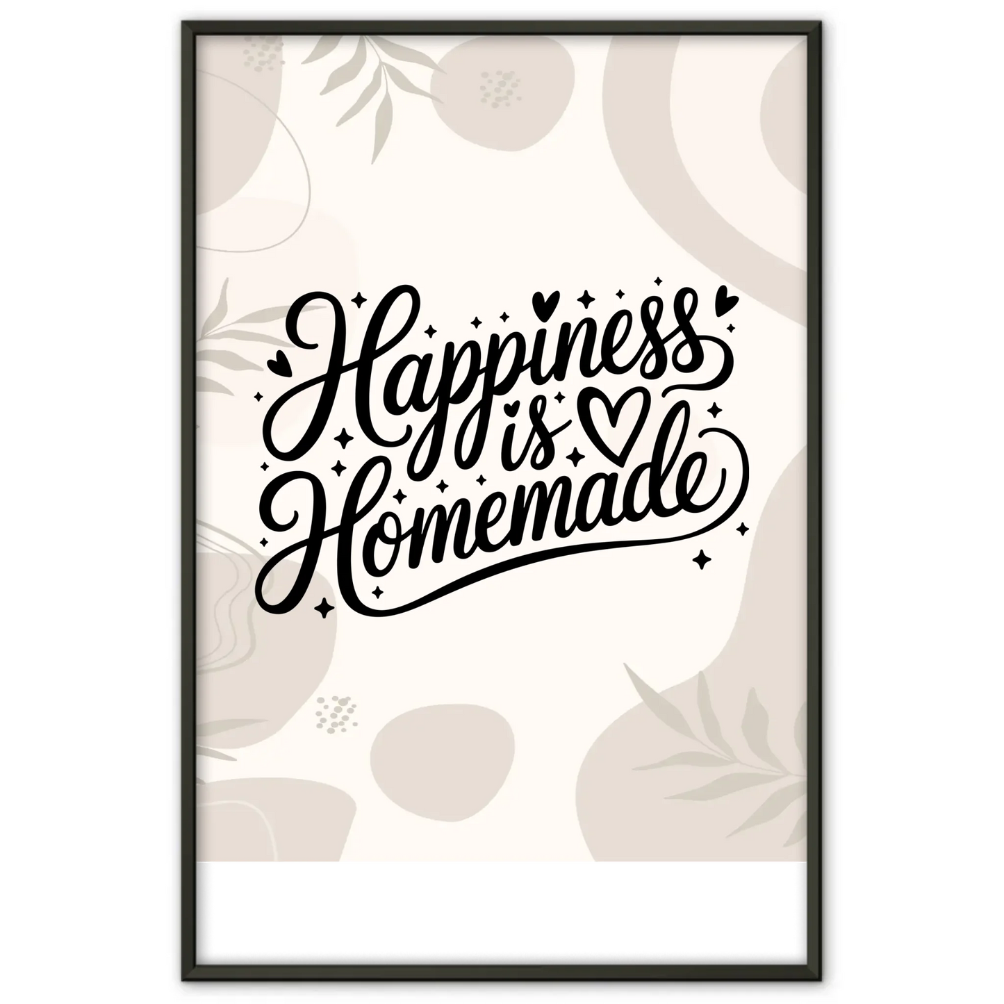 Poster mit Spruch Happiness is homemade personalisiert gestalten