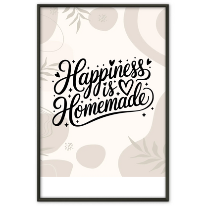 Poster mit Spruch Happiness is homemade personalisiert gestalten