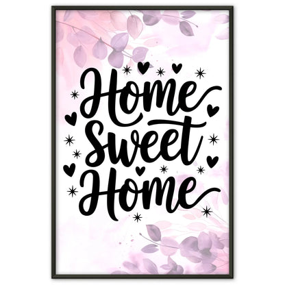 Poster mit Spruch Home sweet home für dein Zuhause gestalten