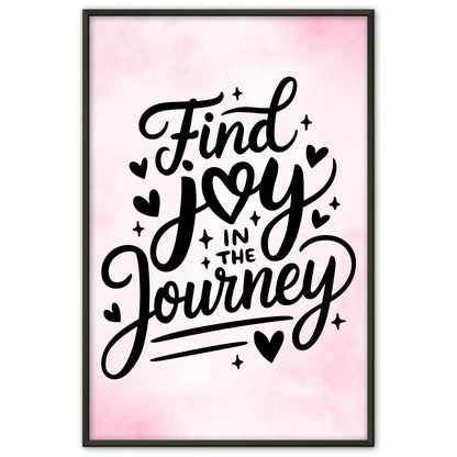 Poster mit Spruch Find joy in the journey personalisiert Geschenk