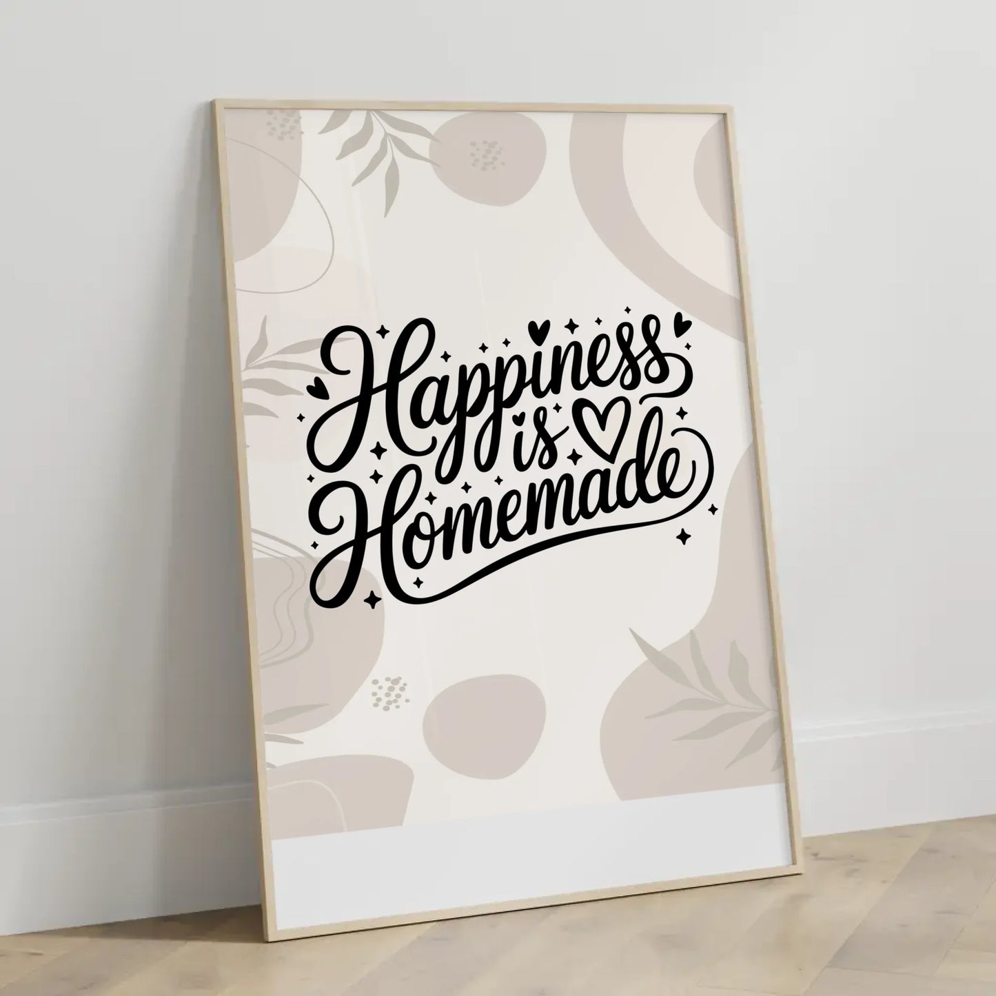 Poster mit Spruch Happiness is homemade personalisiert gestalten