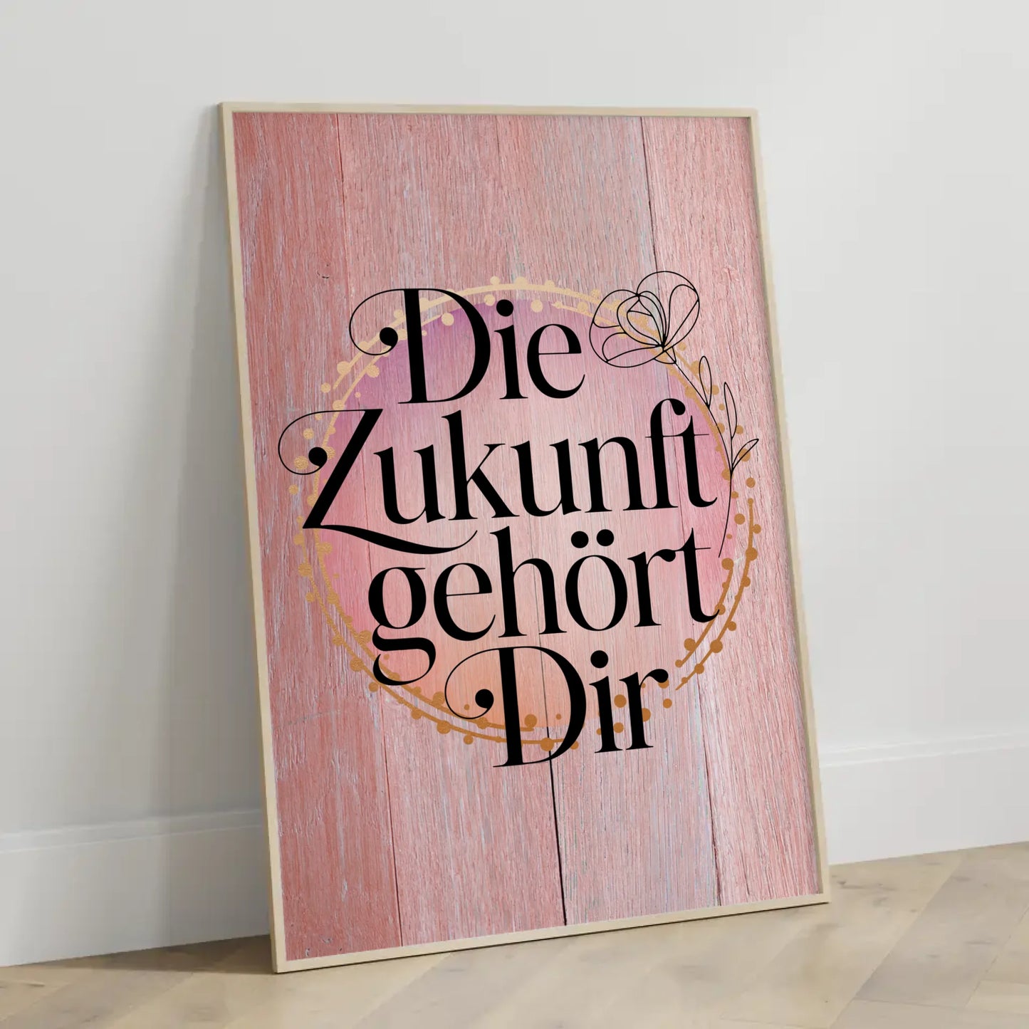 Spruchposter Die Zukunft gehört dir personalisierte Geschenke