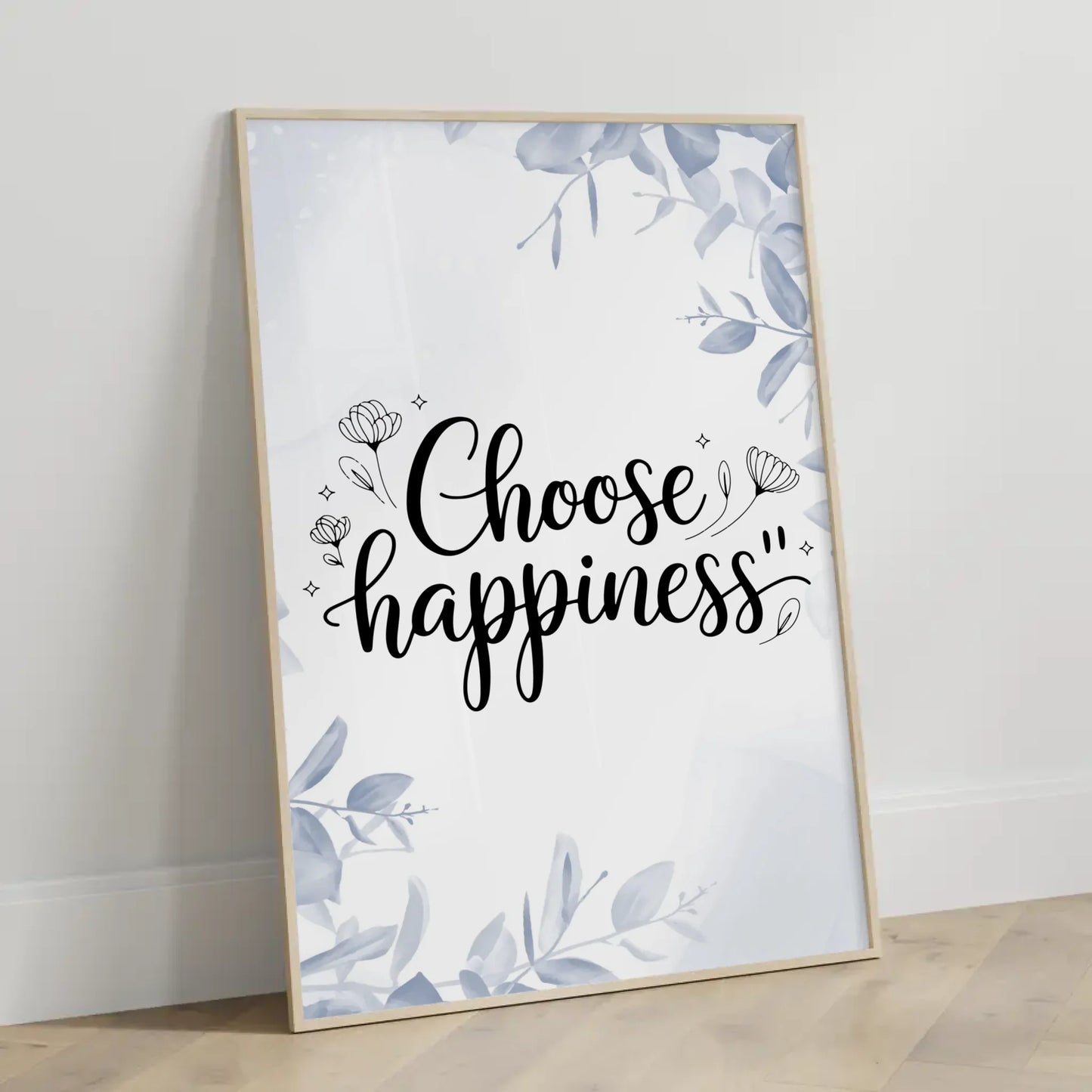Poster Spruch Choose happiness für dein Zuhause gestalten