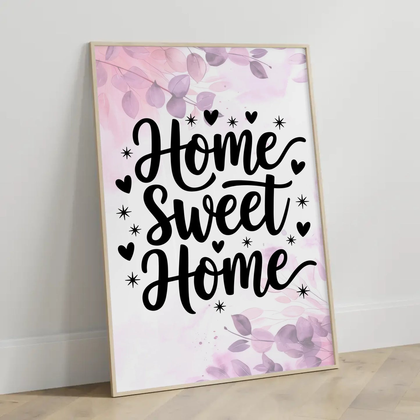 Poster mit Spruch Home sweet home für dein Zuhause gestalten