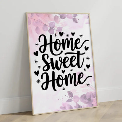Poster mit Spruch Home sweet home für dein Zuhause gestalten