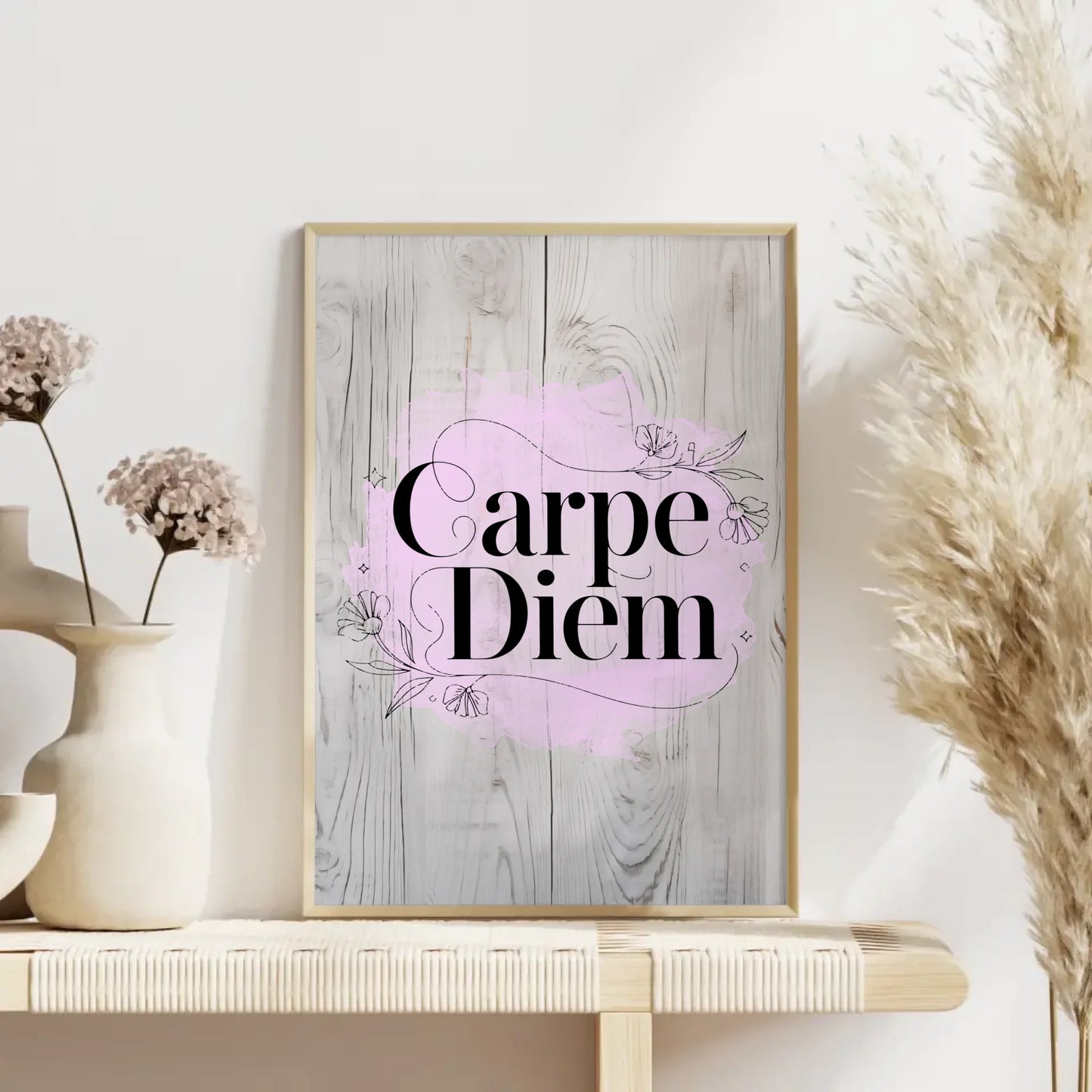 Personalisierte Sprüche Poster Carpe Diem für jeden Anlass