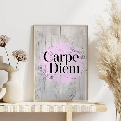 Personalisierte Sprüche Poster Carpe Diem für jeden Anlass