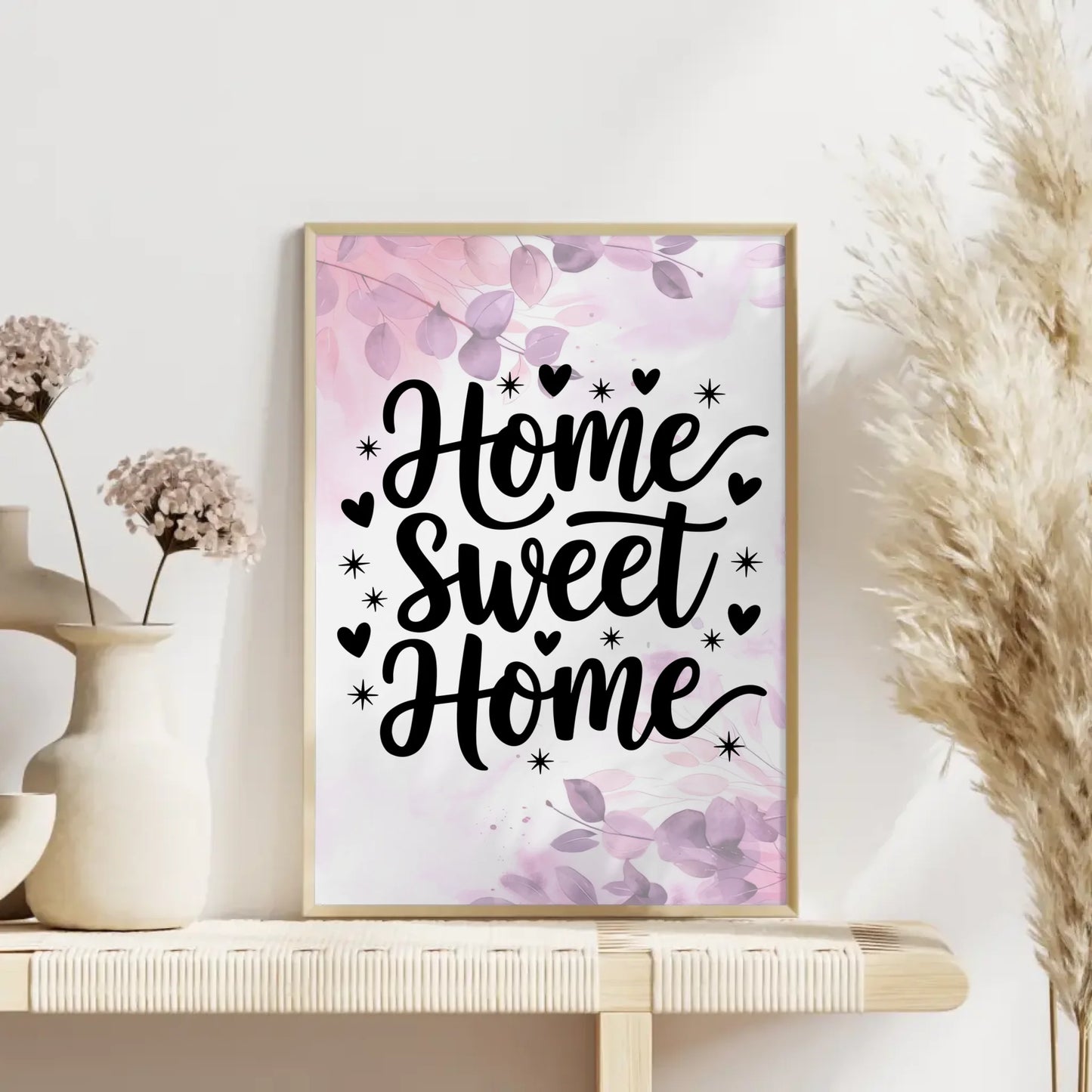 Poster mit Spruch Home sweet home für dein Zuhause gestalten