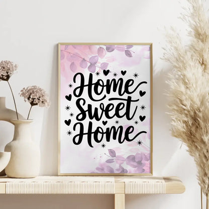 Poster mit Spruch Home sweet home für dein Zuhause gestalten