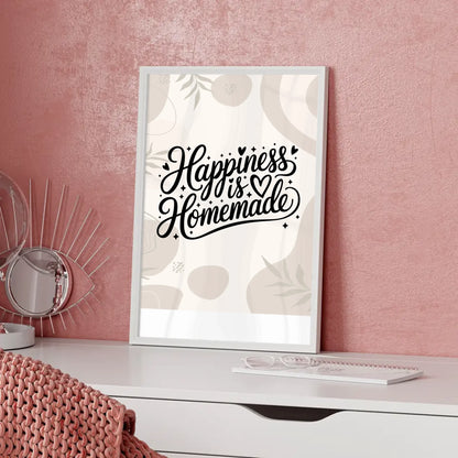 Poster mit Spruch Happiness is homemade personalisiert gestalten