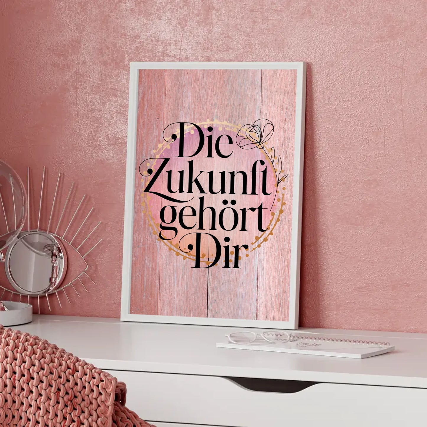 Spruchposter Die Zukunft gehört dir personalisierte Geschenke