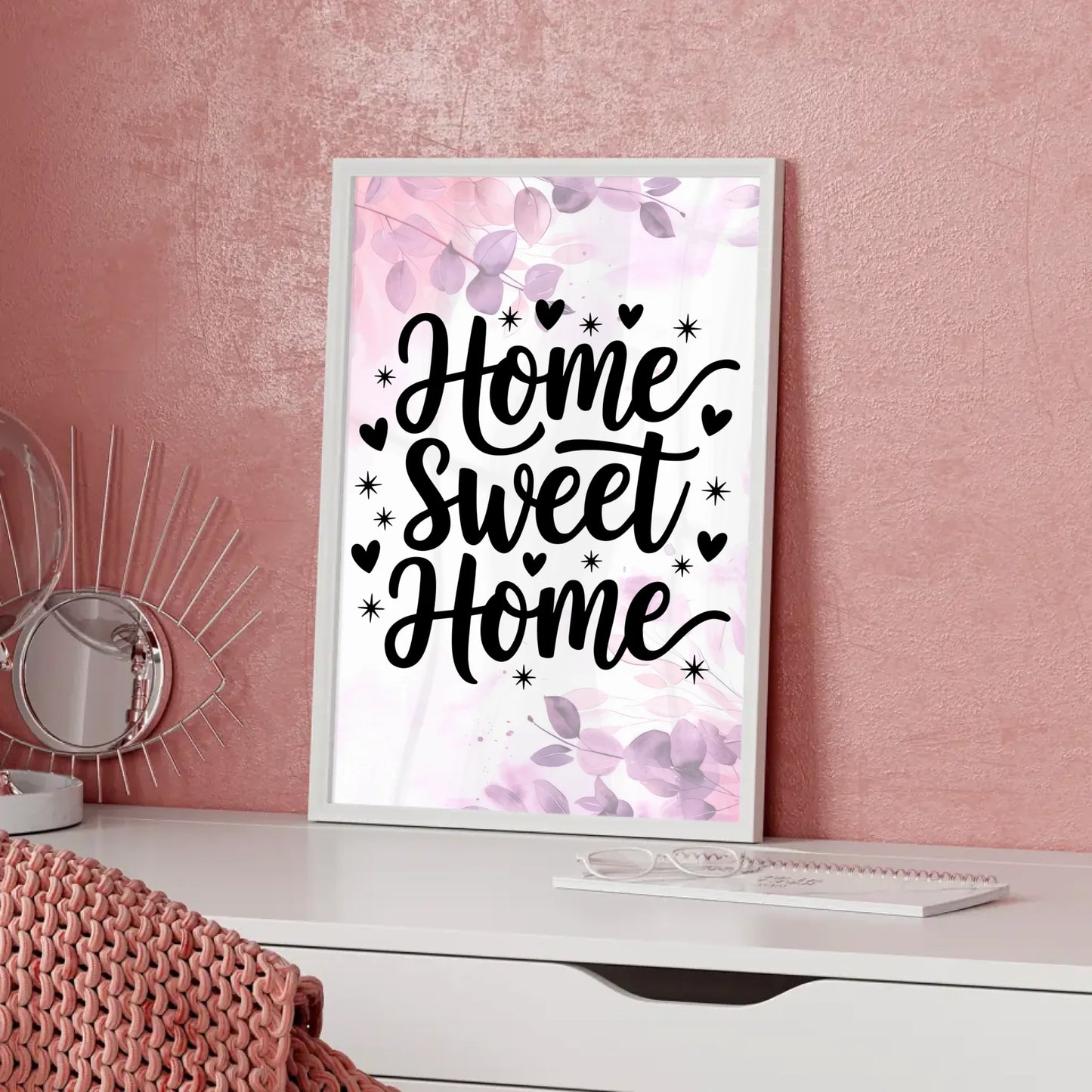 Poster mit Spruch Home sweet home für dein Zuhause gestalten