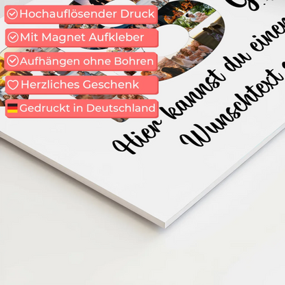 Magnet Wandbild mit Unterschriften zum 18 Geburtstag Wunsch