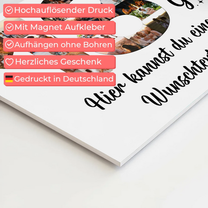 Magnet Wandbild mit Unterschriften zum 18 Geburtstag Wunsch