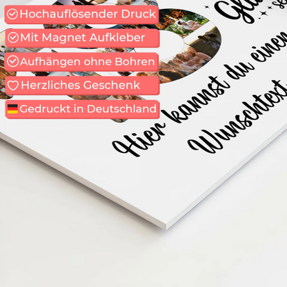 Magnet Wandbild mit Unterschriften zum 18 Geburtstag Wunsch