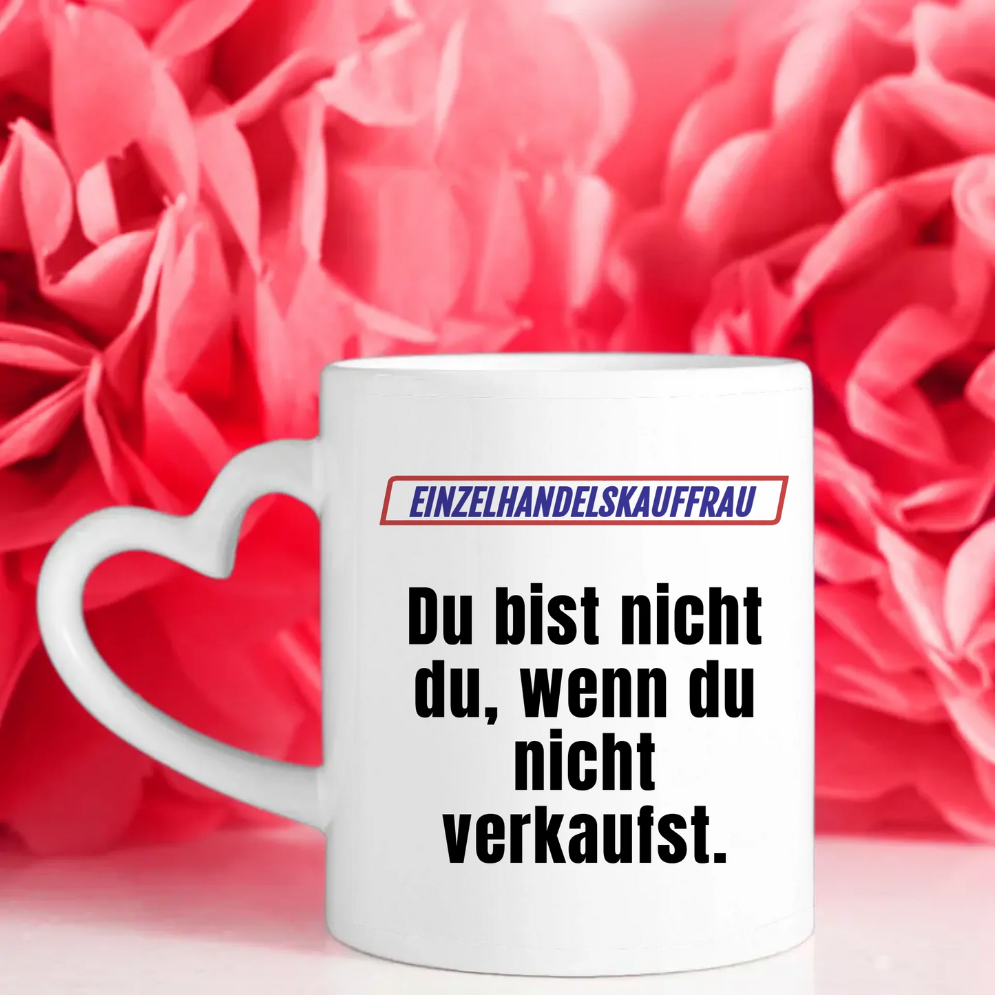 Personalisierter Kaffeebecher Lustig Du bist nicht Du Einzelhandelskauffrau