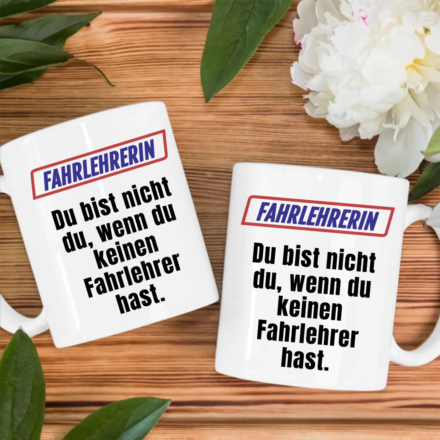 Kaffeetasse Lustig Du bist nicht Du wenn Fahrlehrerin Personalisiert