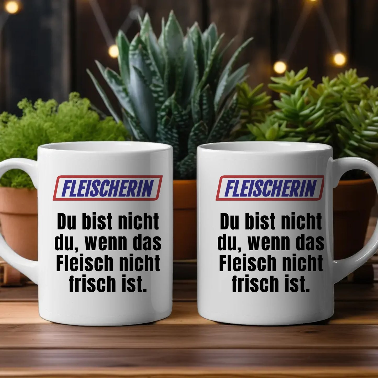 Lustige Tasse Du bist nicht Du wenn Fleischerin personalisierte Kaffeetasse