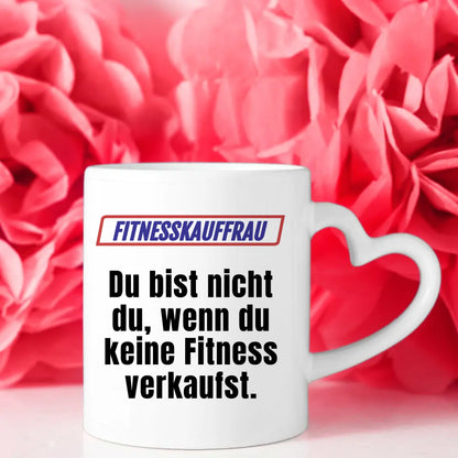 Lustige Tasse Du bist nicht Du wenn Fitnesskauffrau personalisiert