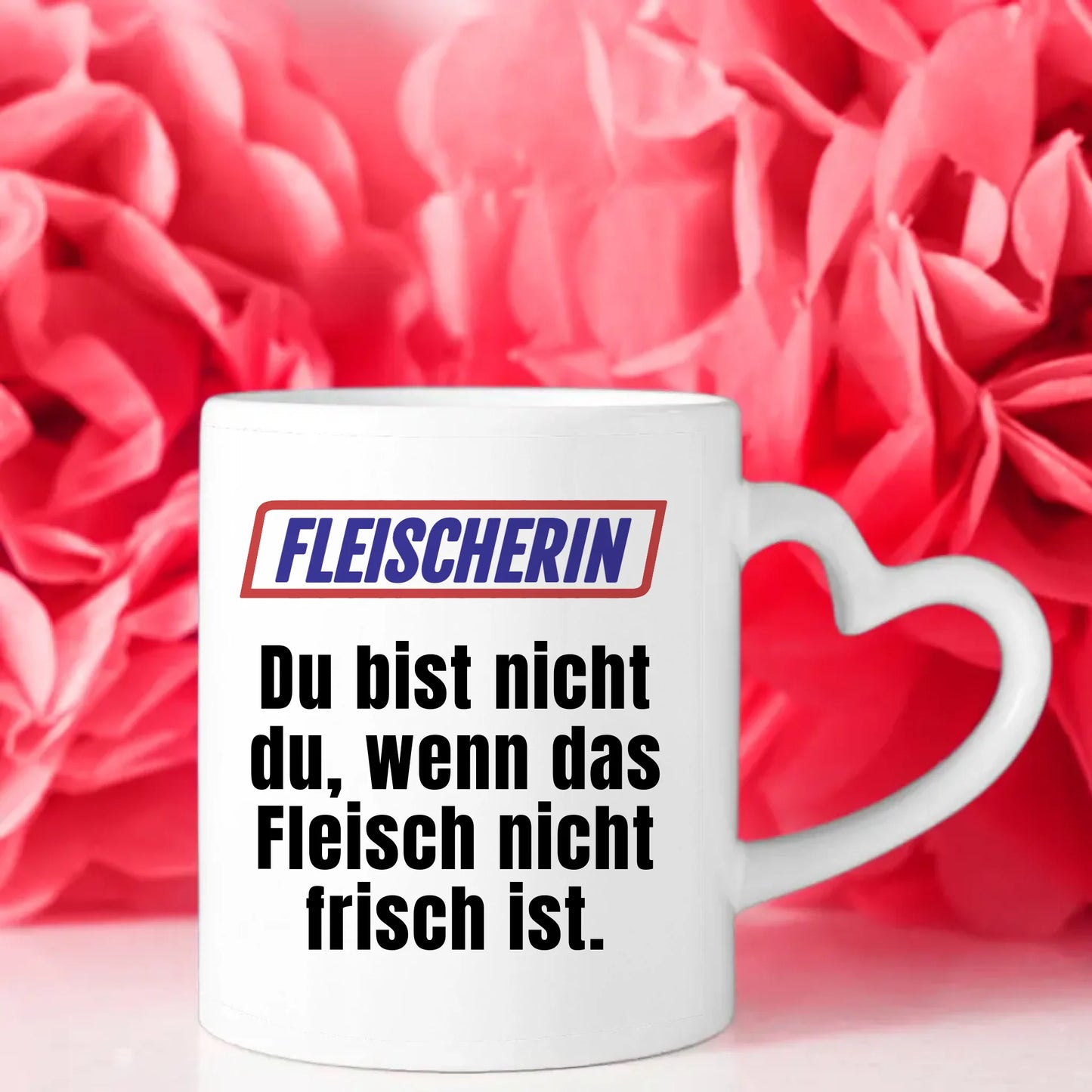 Lustige Tasse Du bist nicht Du wenn Fleischerin personalisierte Kaffeetasse