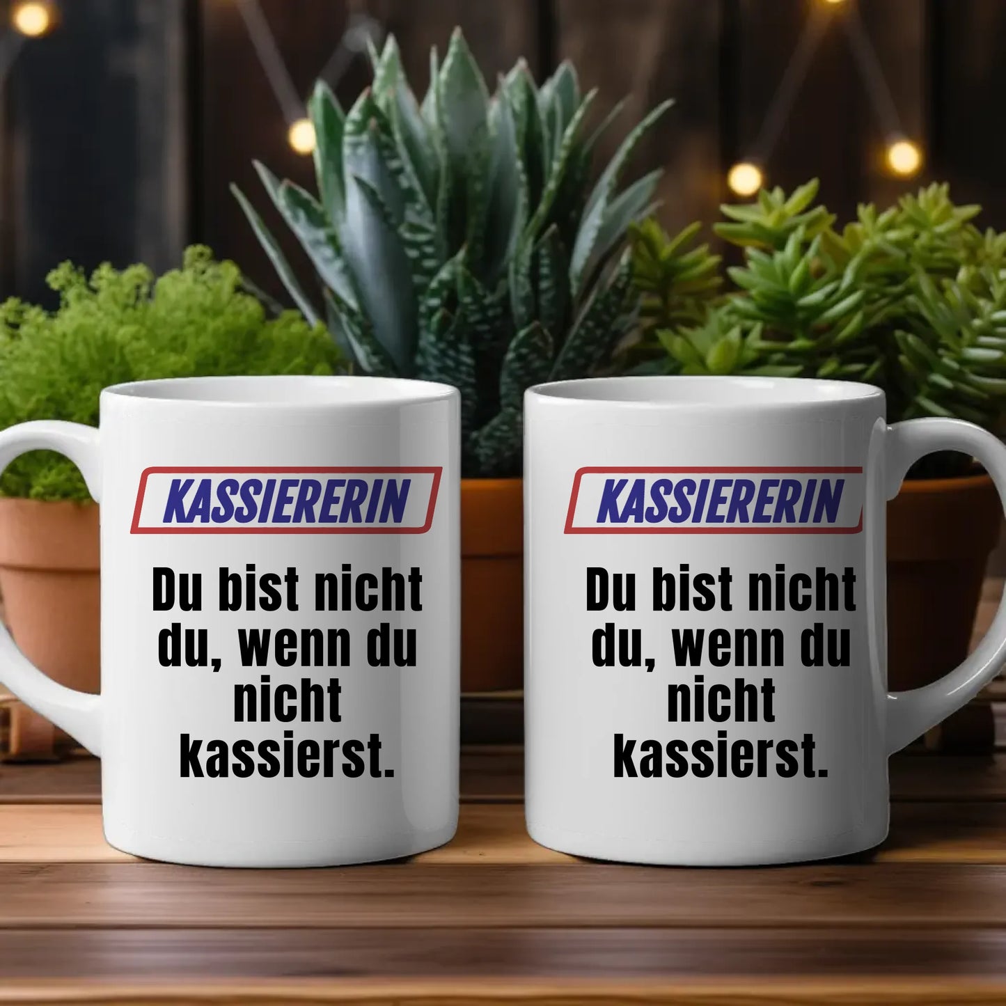 Kaffeetasse Lustig Du bist nicht Du wenn Kassiererin Personalisiert