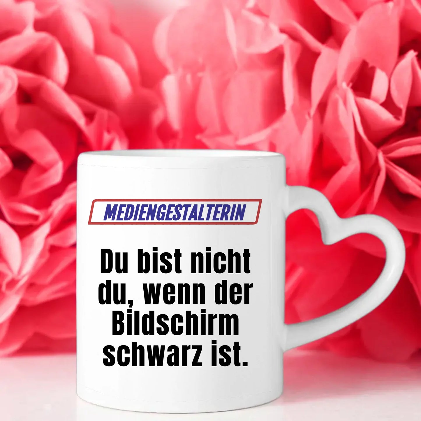 Kaffeetasse Lustig Du bist nicht Du wenn Mediengestalterin